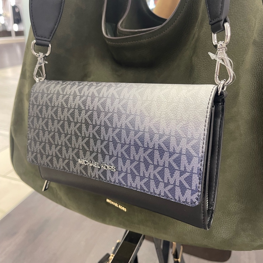 Michael Kors Black and Blue Crossbody Bag - Picture 5 of 16